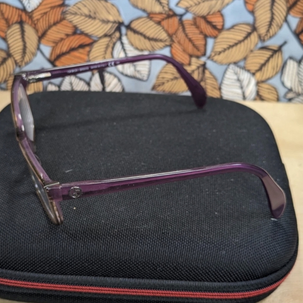 Giorgio Armani GA814 Eyeglass ***FRAMES ONLY*** Italy 54-15-135 Purple - Picture 2 of 6